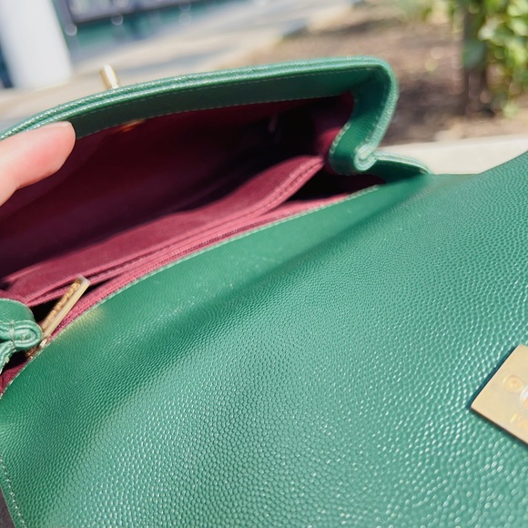 Chanel Small Chevron Coco Handle Green - Picture 7 of 7